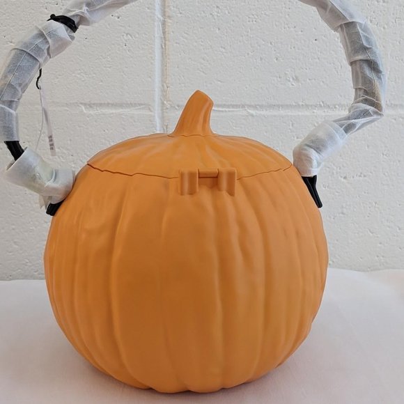 🎃 SS20 MOSCHINO COUTURE PUMPKIN TOP HANDLE ORANGE BAG HALLOWEEN TRICK / CHIC 🎃 - Picture 11 of 16